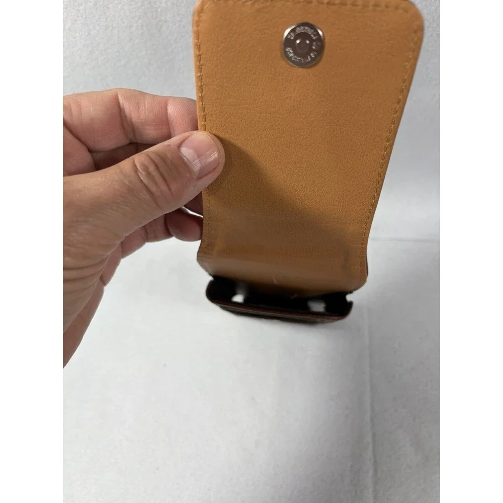Real Leather Swivel Belt Men Card Holder Pouch Clip Holster Wallet PhoneCase New